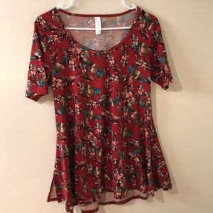 LuLaRoe women's XXS burnt orange shirt